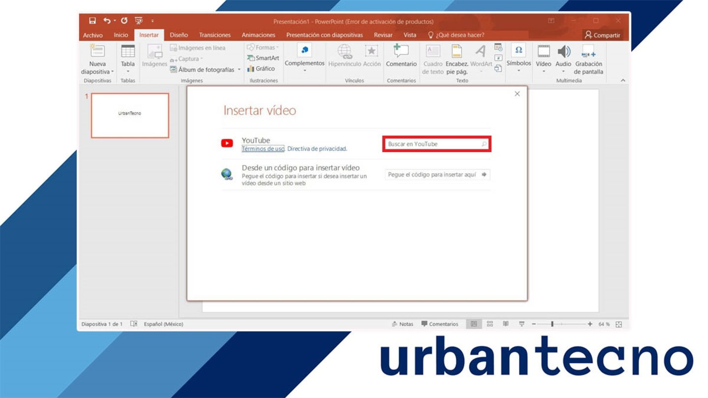 Cómo poner un vídeo de Youtube a un PowerPoint