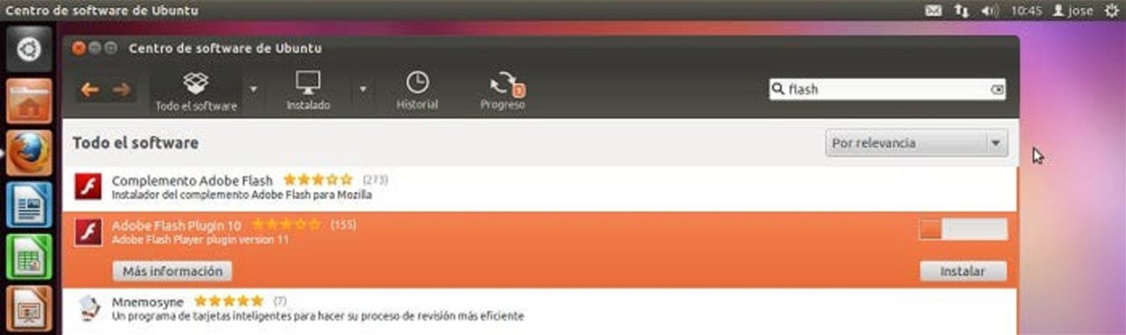 Instalando Flash en Ubuntu