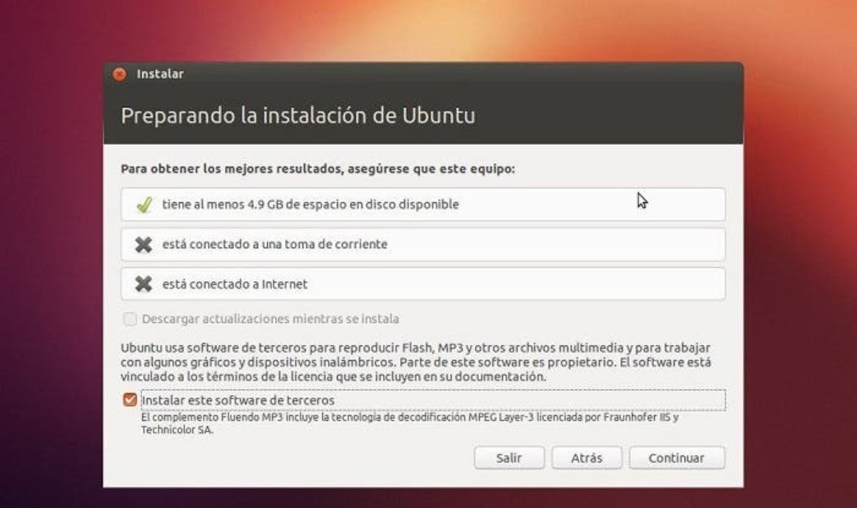 Ubuntu, software propietario