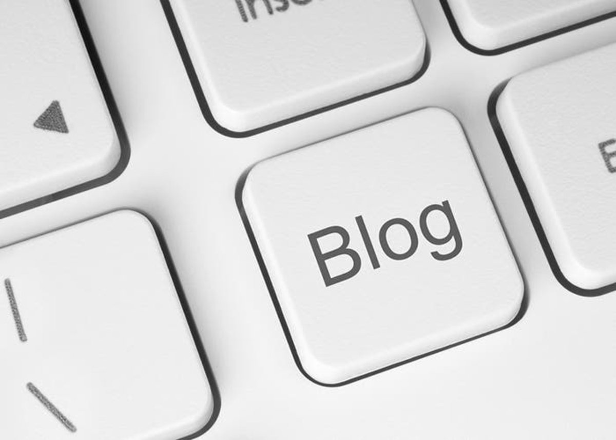 Tecla de Blog en un teclado