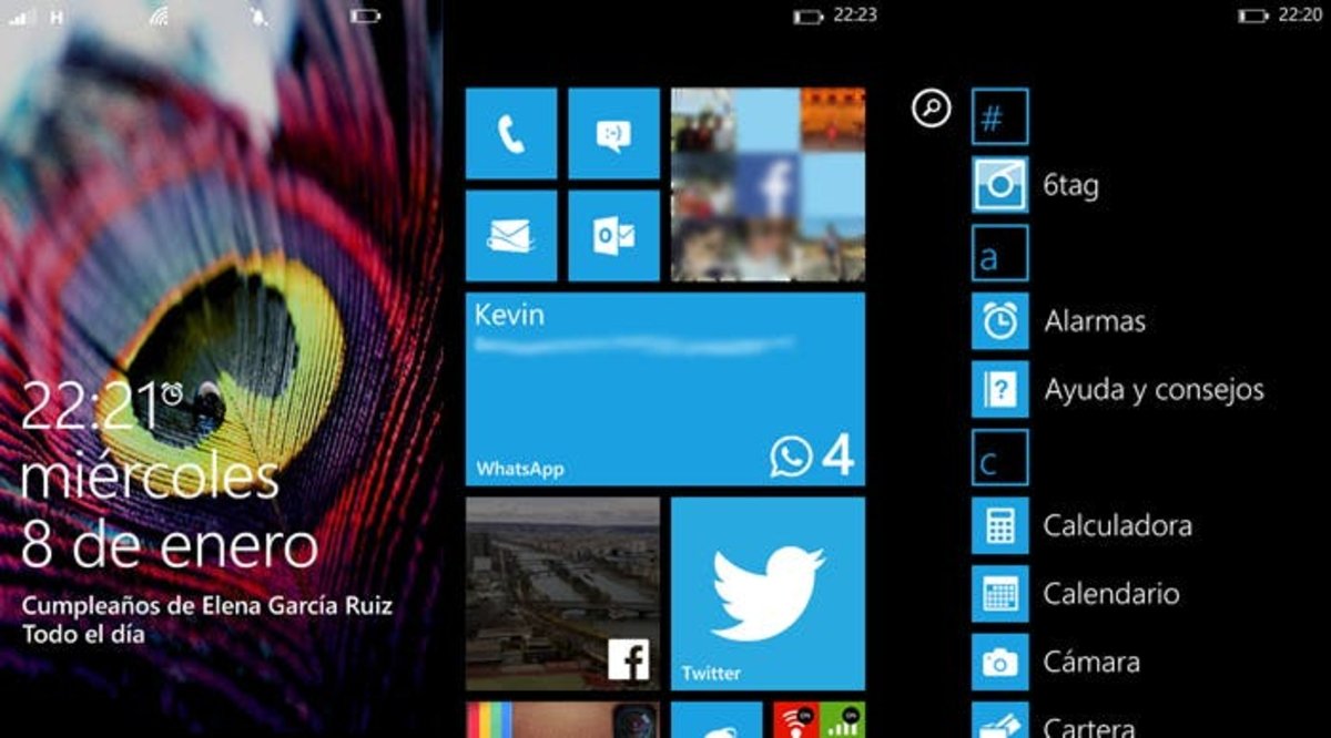 Interfaz de Windows Phone 