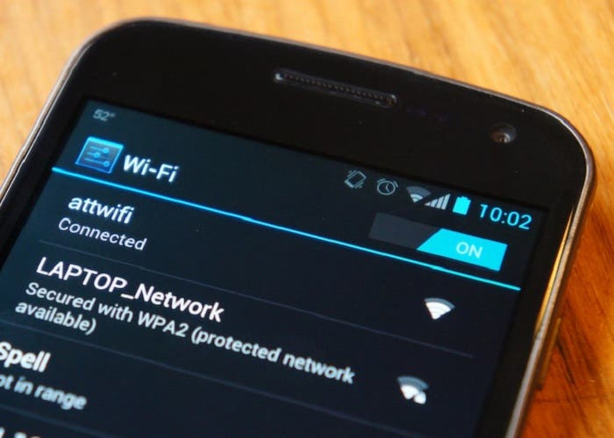 Dispositivo Android buscando conexiones Wi-Fi