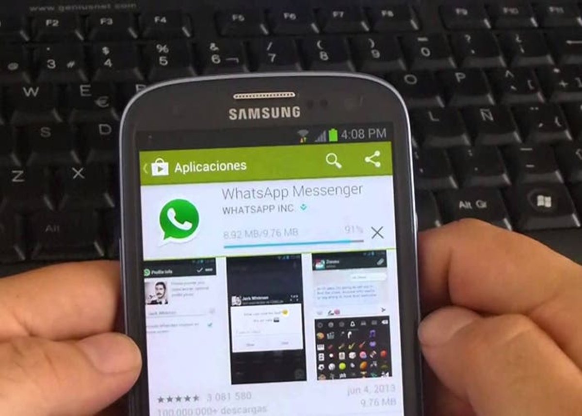 WhatsApp en Samsung