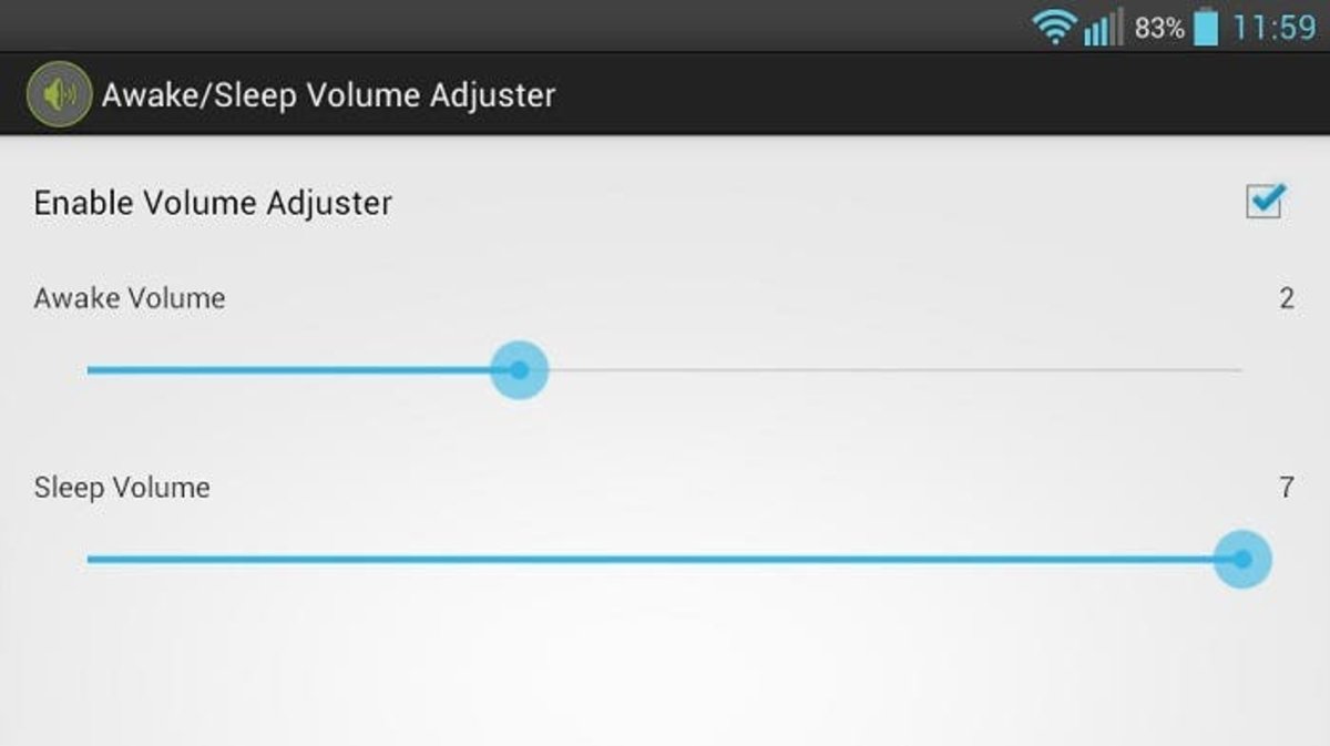Interfaz Volume Adjuster