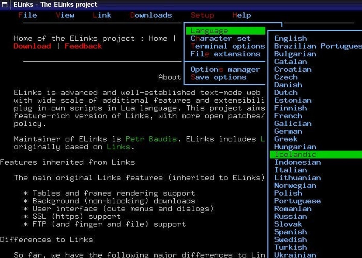 linux-navegador-terminal-elinks