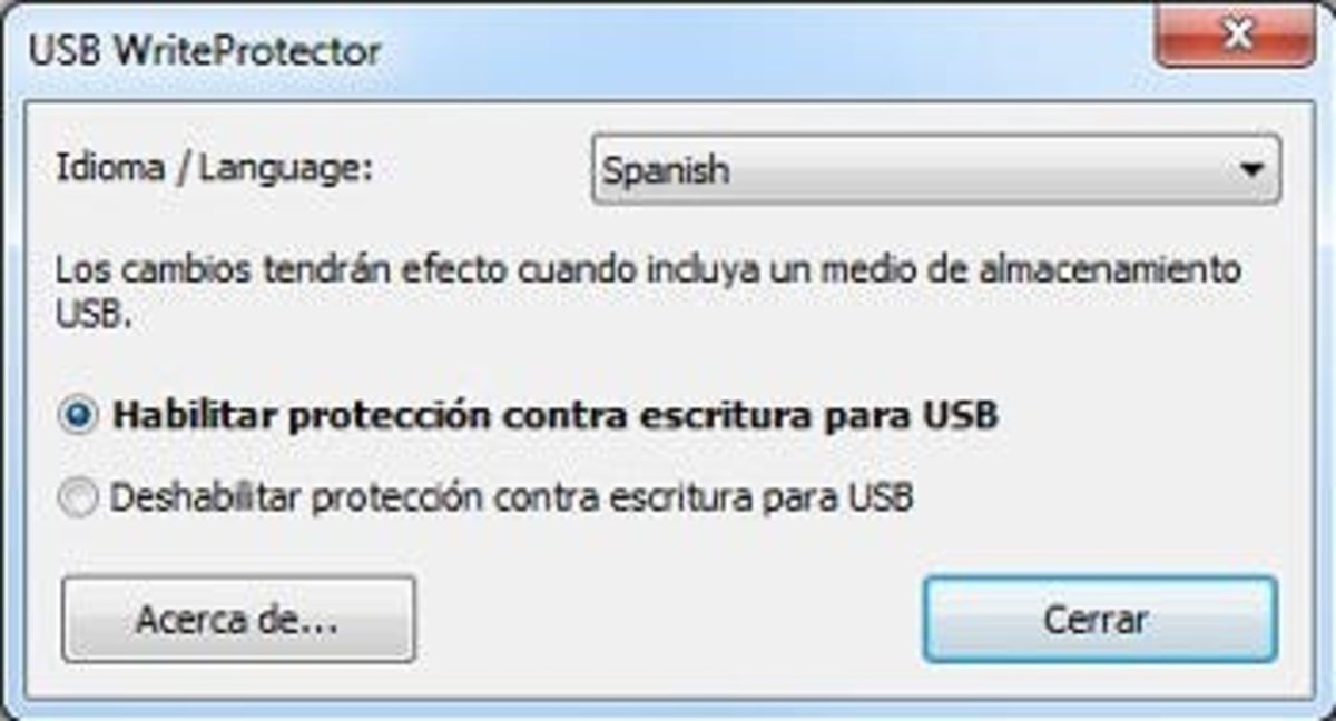 USB write protect