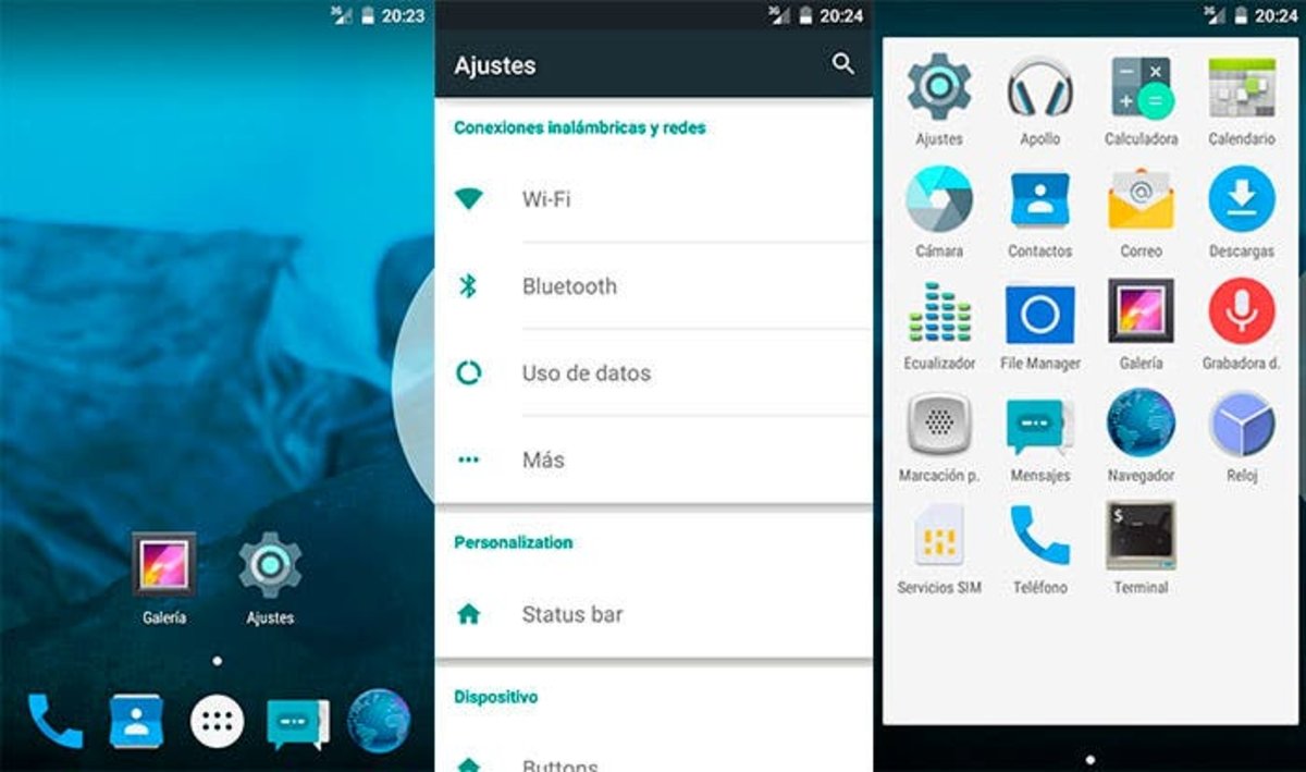 Capturas de pantalla del port de Android 5.0 Lollipop para el Samsung Galaxy Note 2