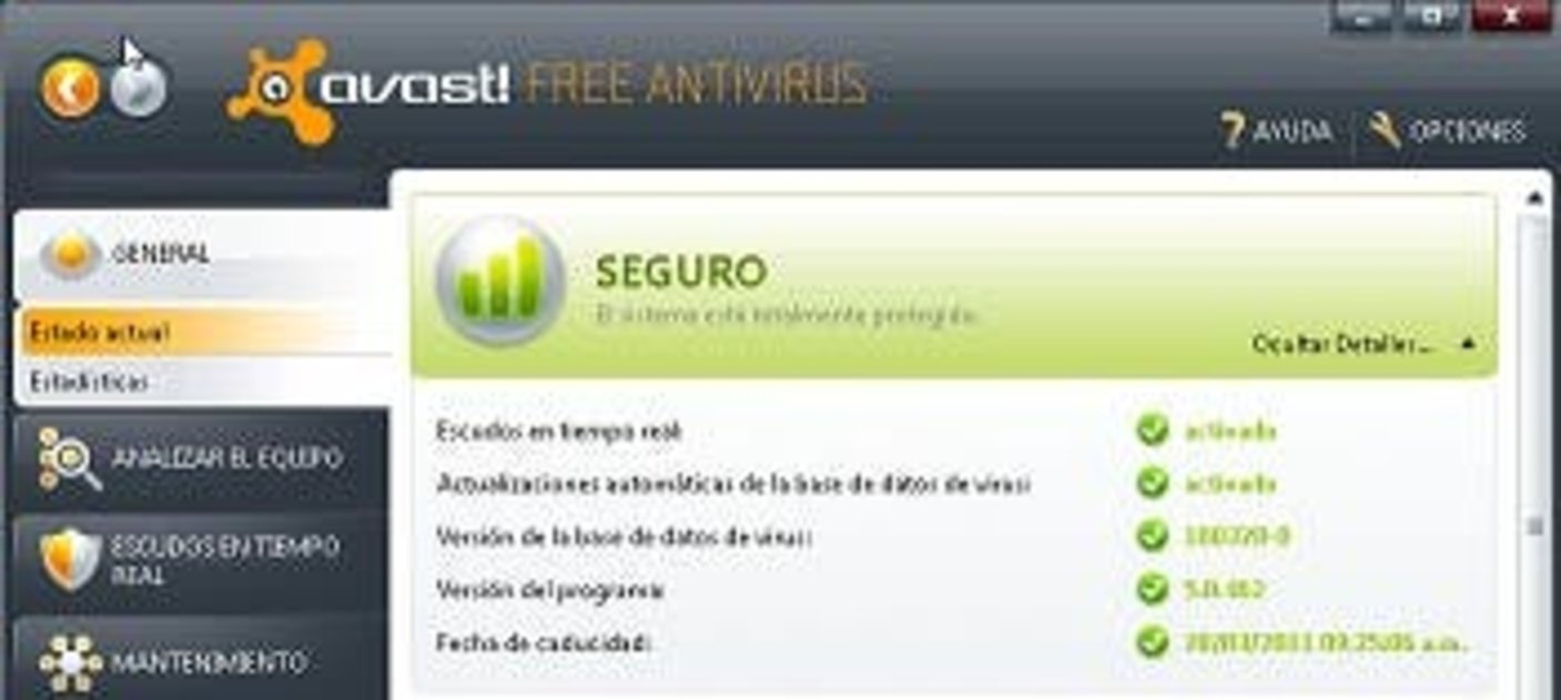 Antivirus actualizado
