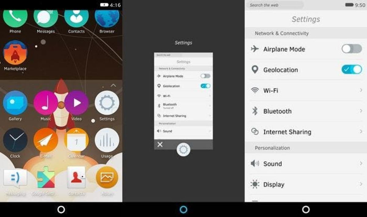 capturas Firefox OS launcher