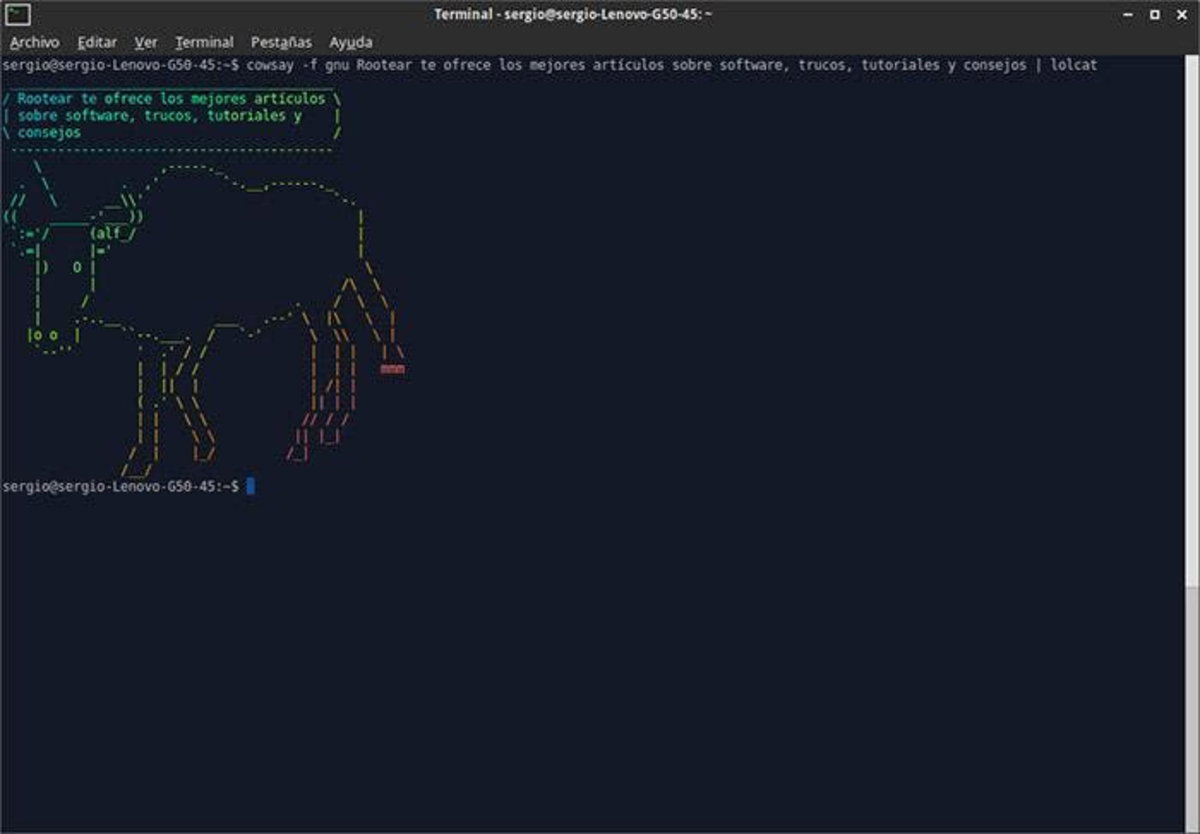 lolcat cowsay