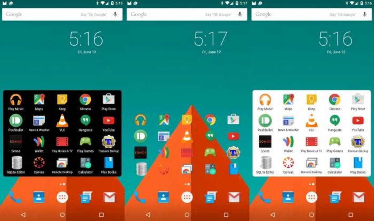 mru widget in app