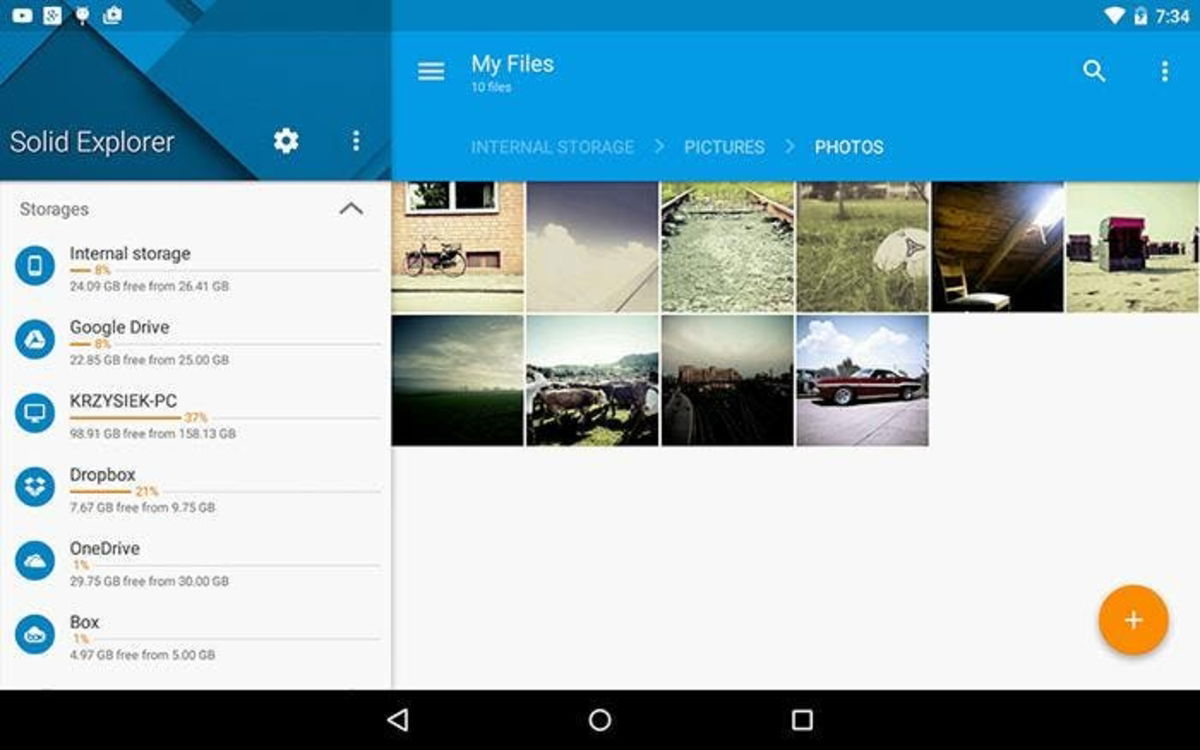 solid file explorer in app