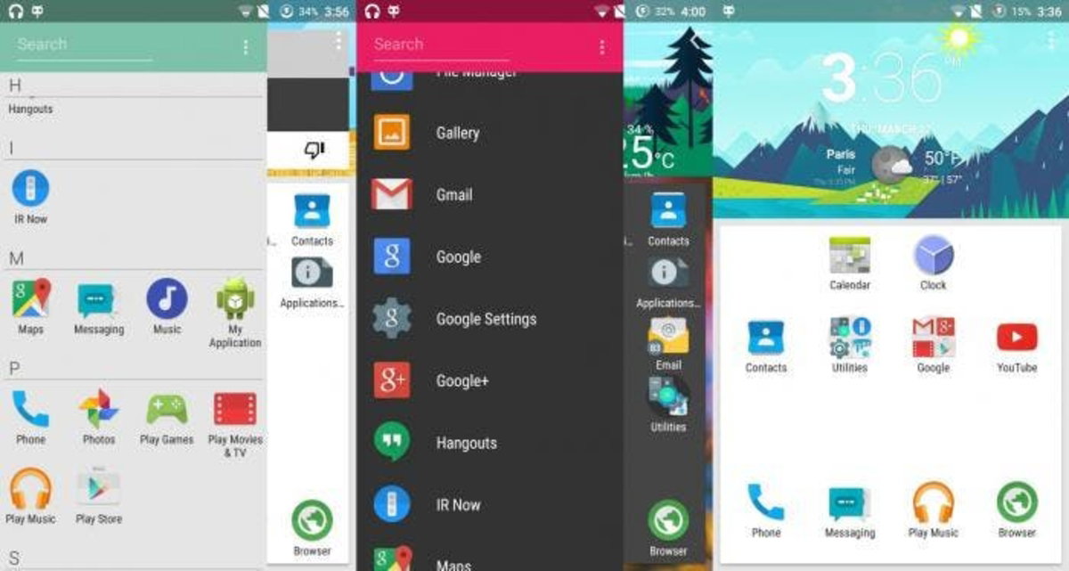 solid launcher in app