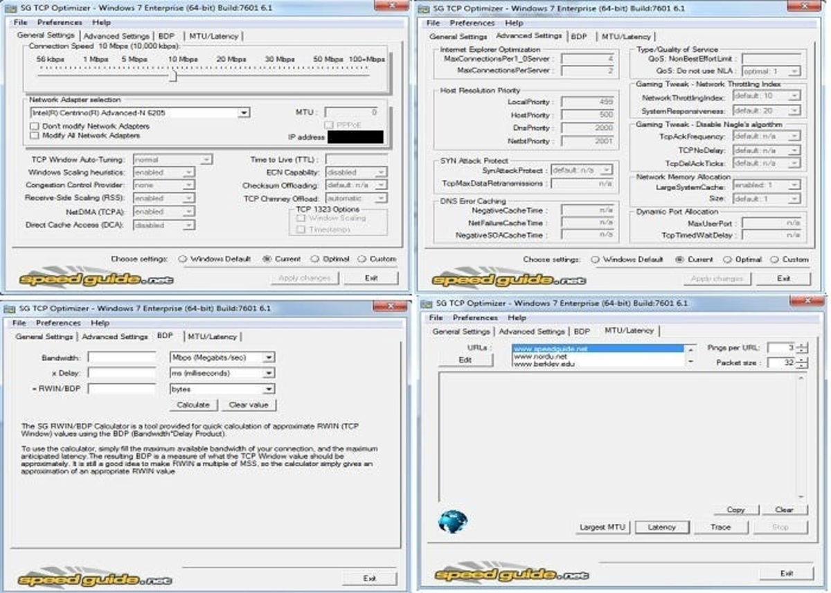 TCP Optimizer