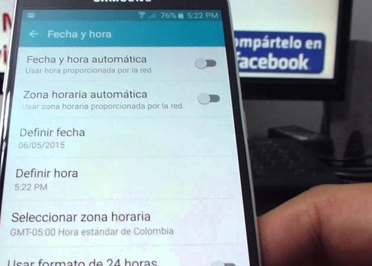 hora y fecha