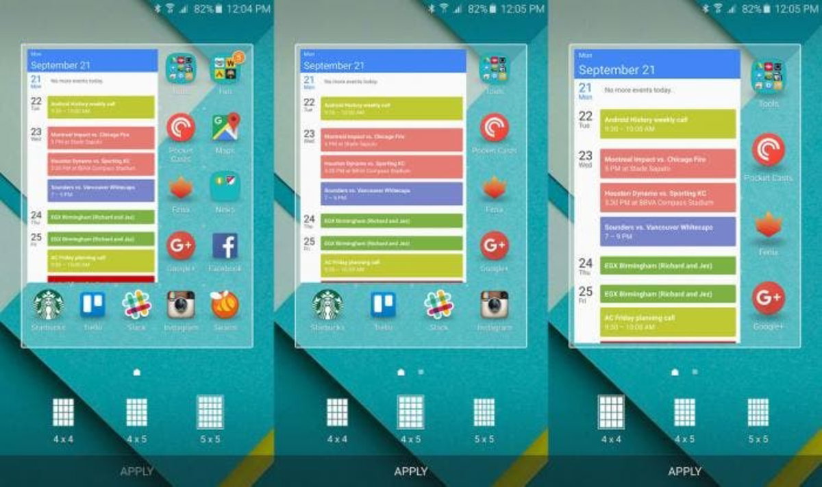 note 5 cambiar tamaño launcher
