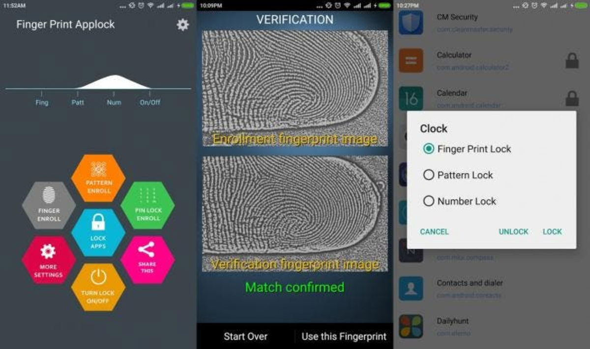 fingerprint applock