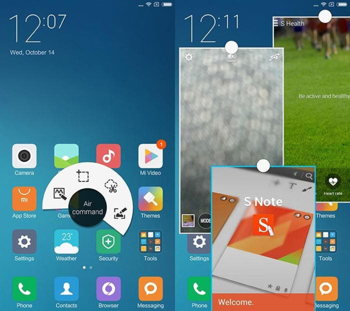 miui v7 galaxy note 4