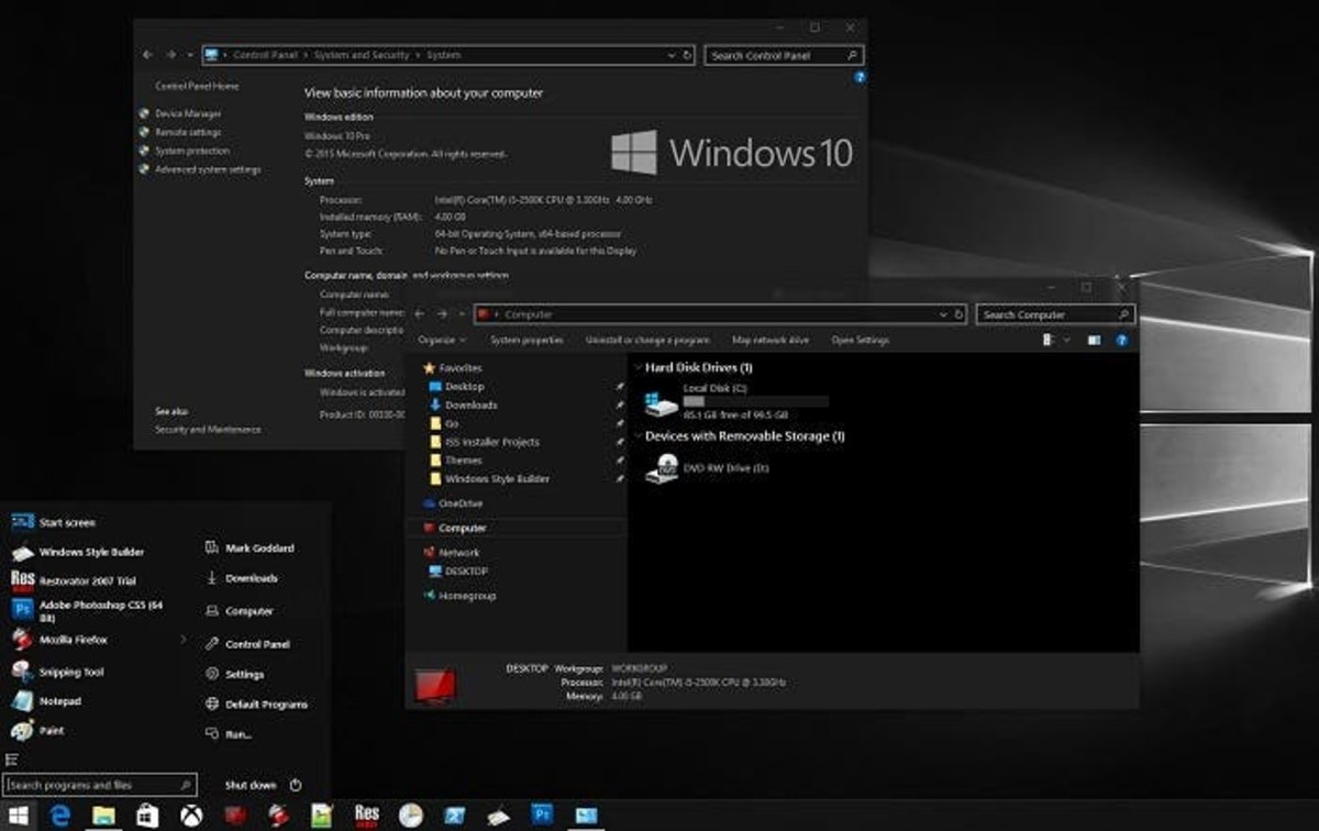 Tema Oscuro Windows 10