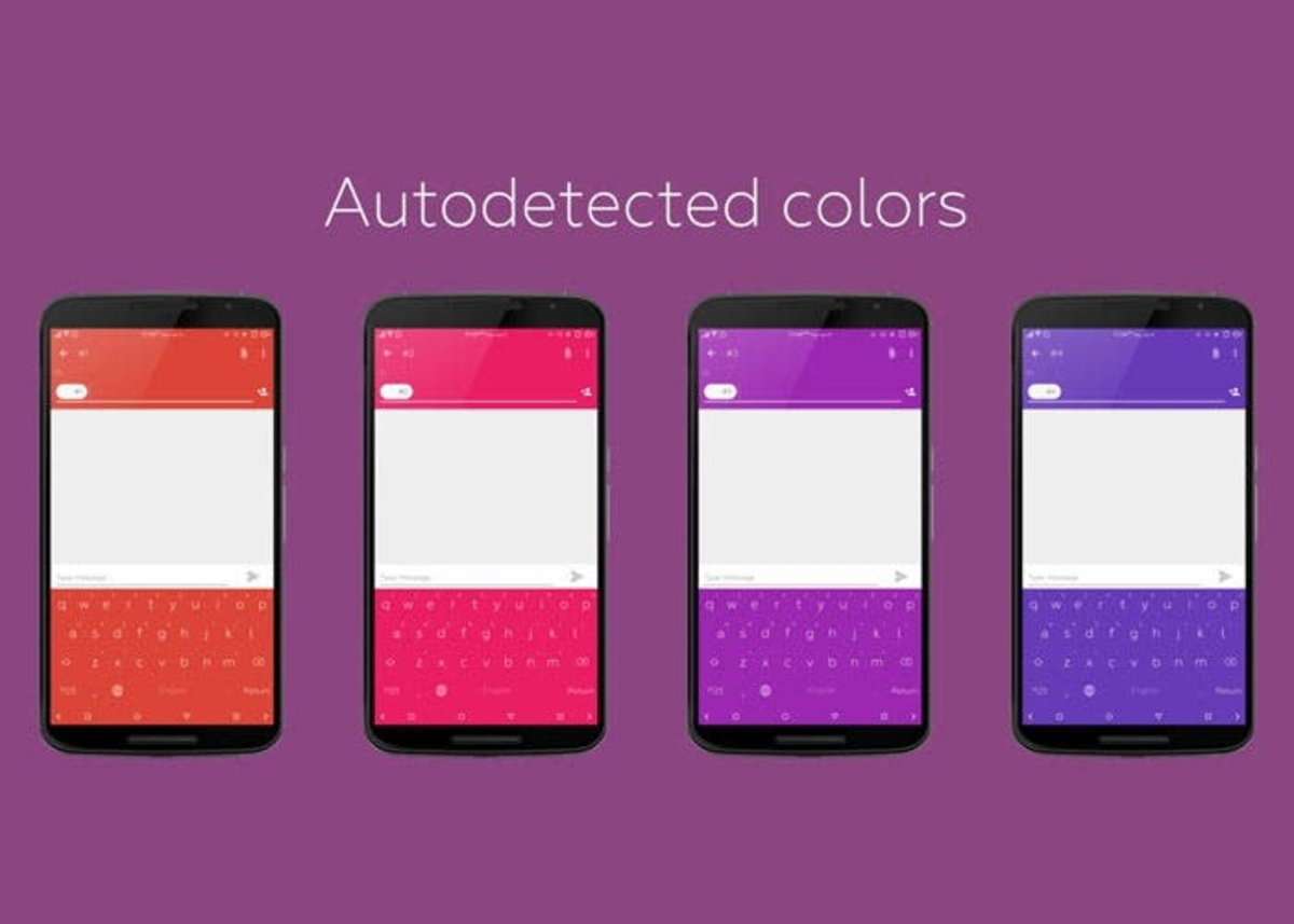 Flat Style Colored Keyboard xposed