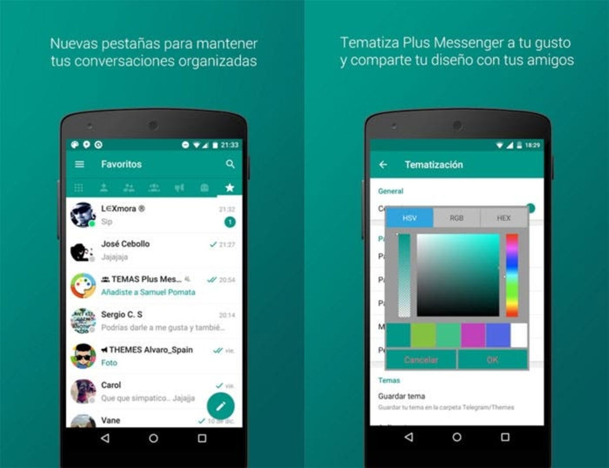 plus messenger mockups