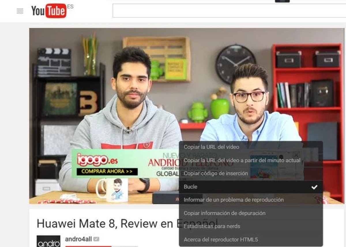 youtube-bucle