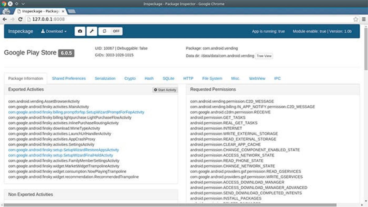Android Package Inspector