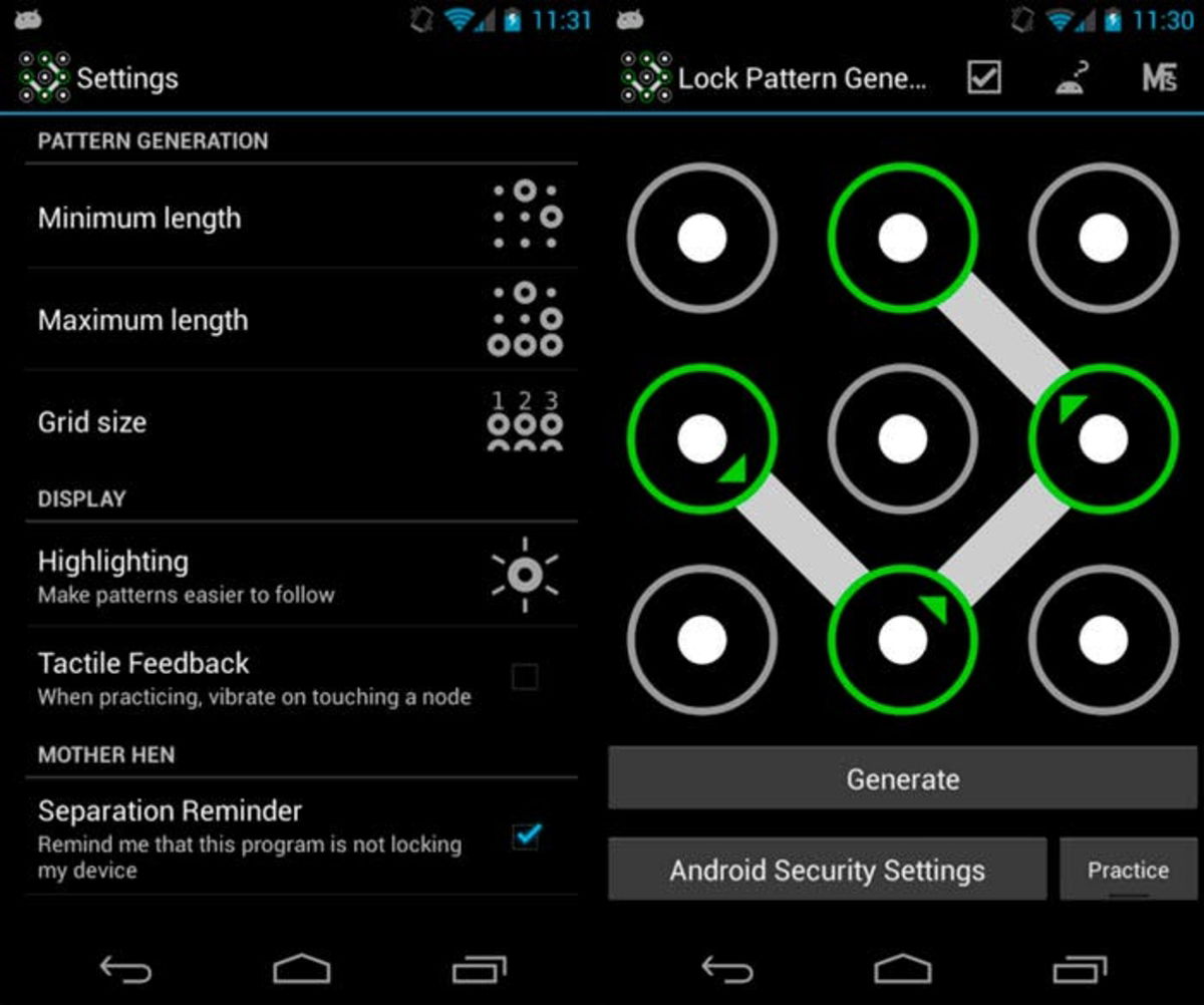 pattern lock generator