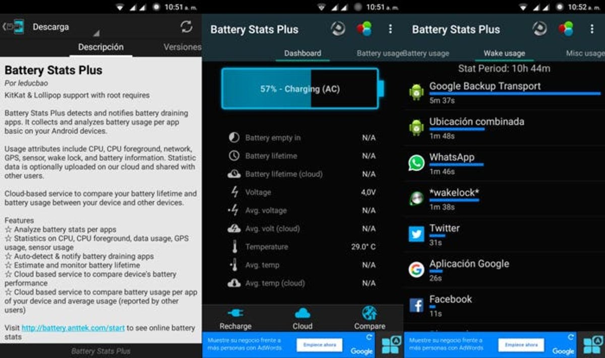 Battery Stats Plus Xposed Android Capturas
