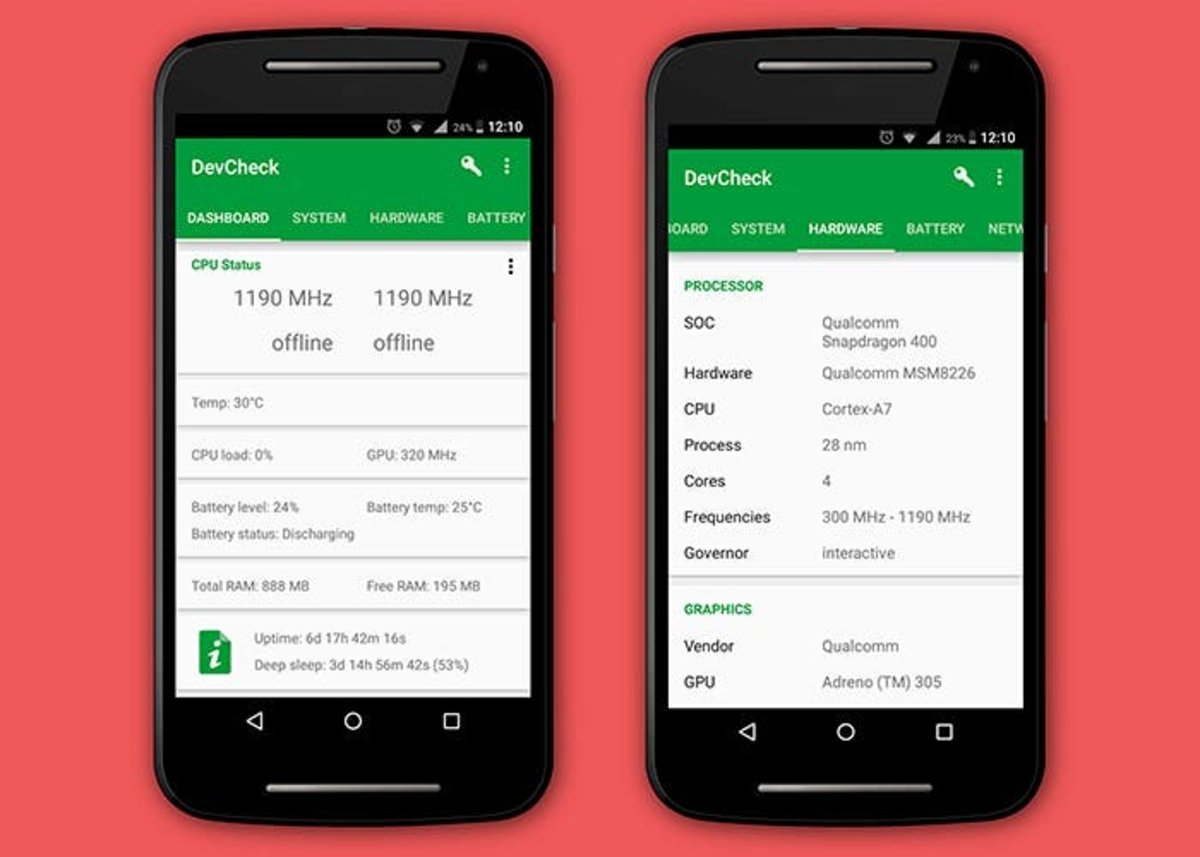 Conoce todo sobre tu smartphone con DevCheck, para Android