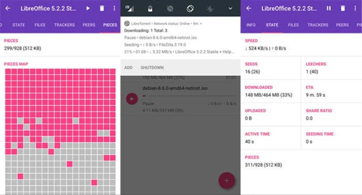 LibreTorrent para Android