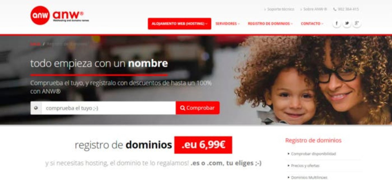Registrar Dominio