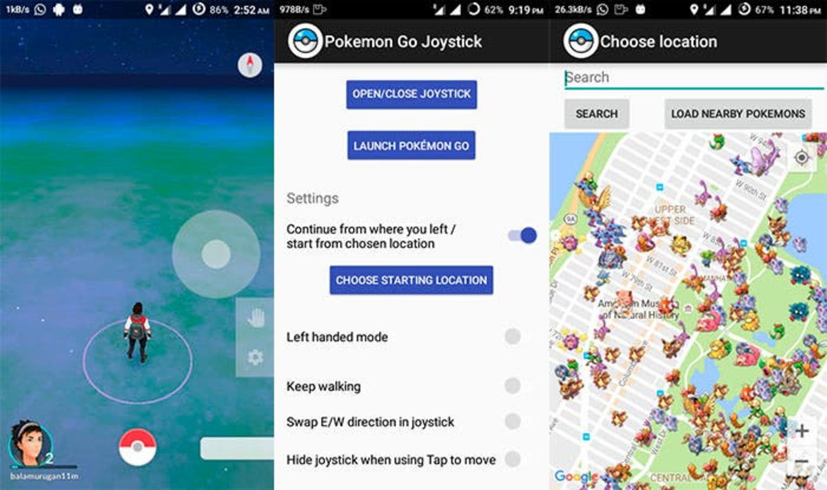 Jostick Pokémon GO