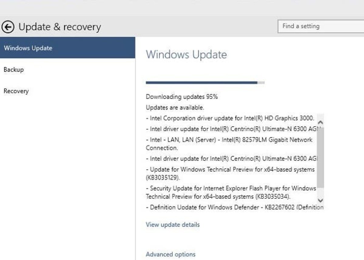 Windows Update Drivers
