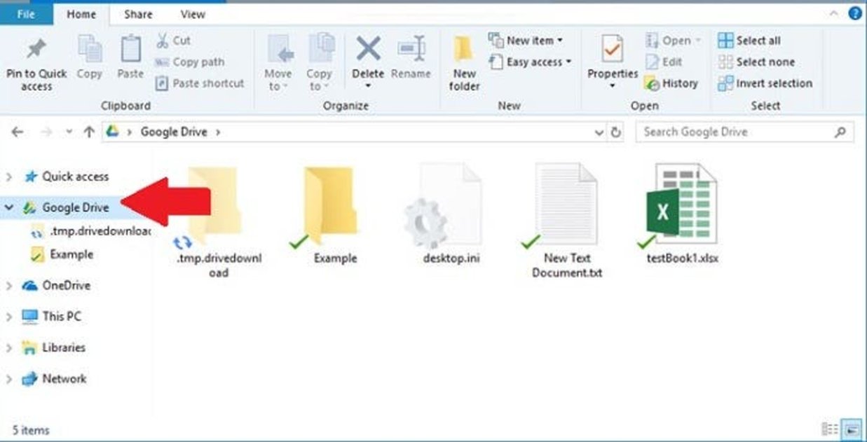 Añade o elimina un acceso a Google Drive en el Explorador de archivos de Windows 10