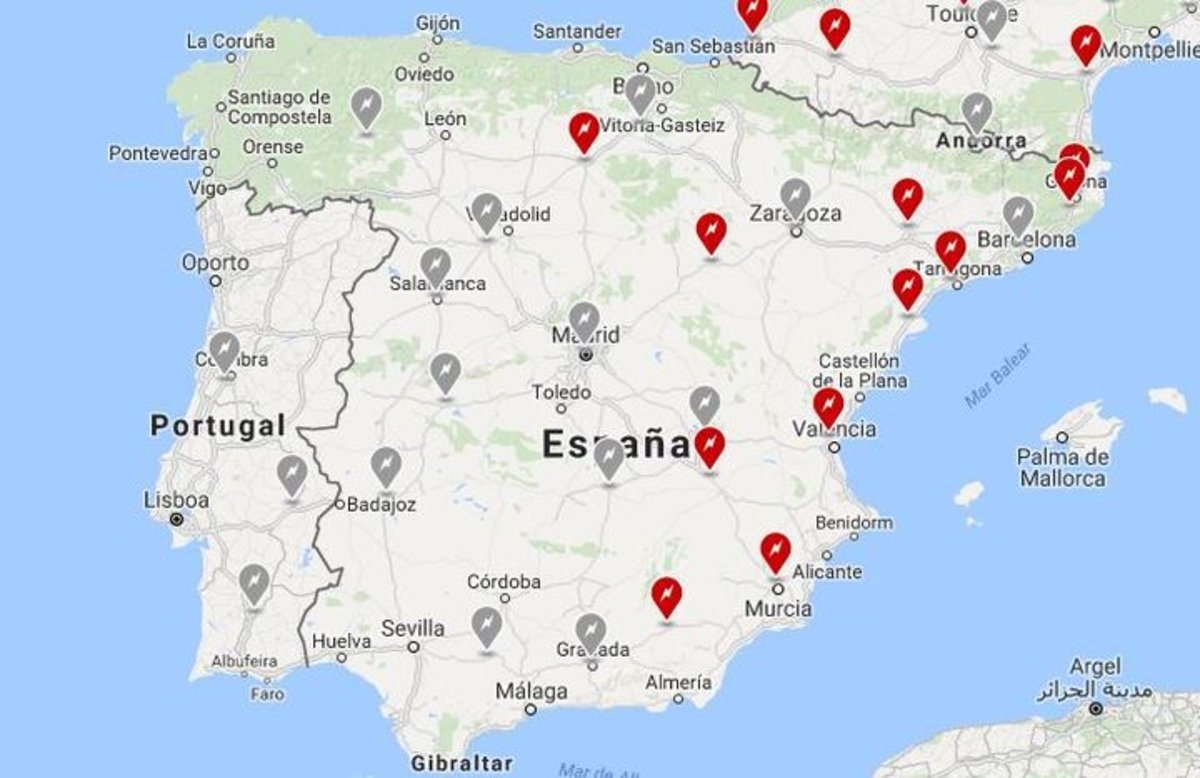 Así es la red de carga de vehículos eléctricos en España