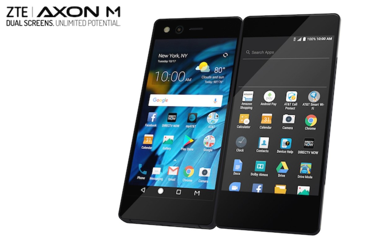Nuevo ZTE Axon M, el smartphone con doble pantalla plegable que es casi una tablet de 7"