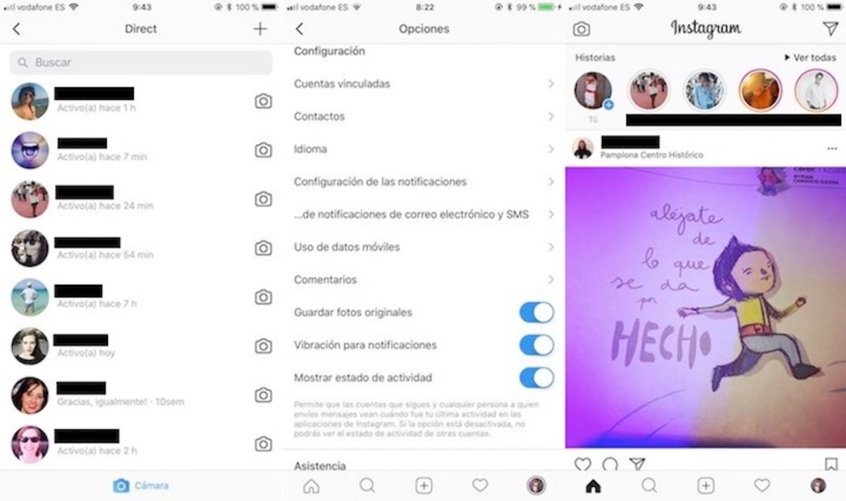 Instagram activa funciones de pantallazos y control de actividad: así puedes desactivarlos