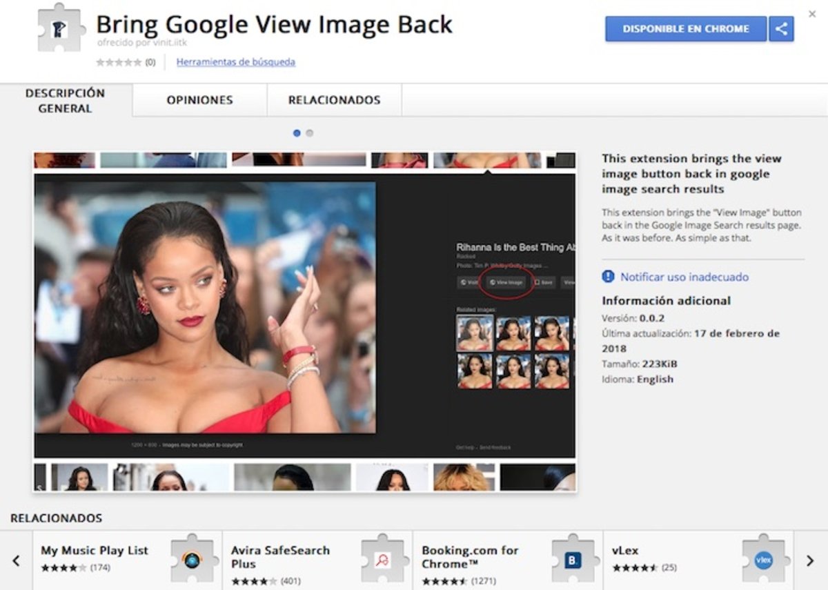 2 formas de recuperar el botón de "Ver Imagen" de Google