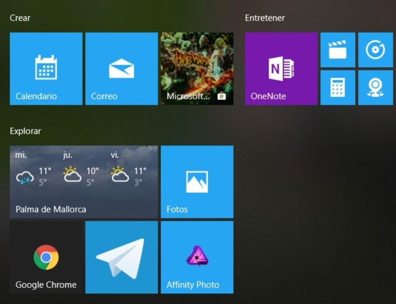 Configurar el menú Inicio en Windows 10 para PC todas las novedades