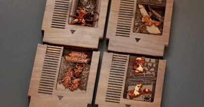 Cartuchos de Nintendo, o cuando la madera y los videojuegos se unen para crear historia Cartuchos de Nintendo, o cuando la madera y los videojuegos se unen para crear historia