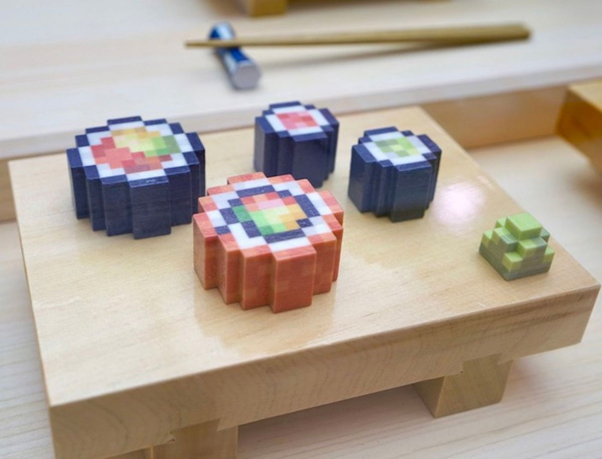 El sushi normal te parecerá aburrido después de ver esta versión en 8 bits