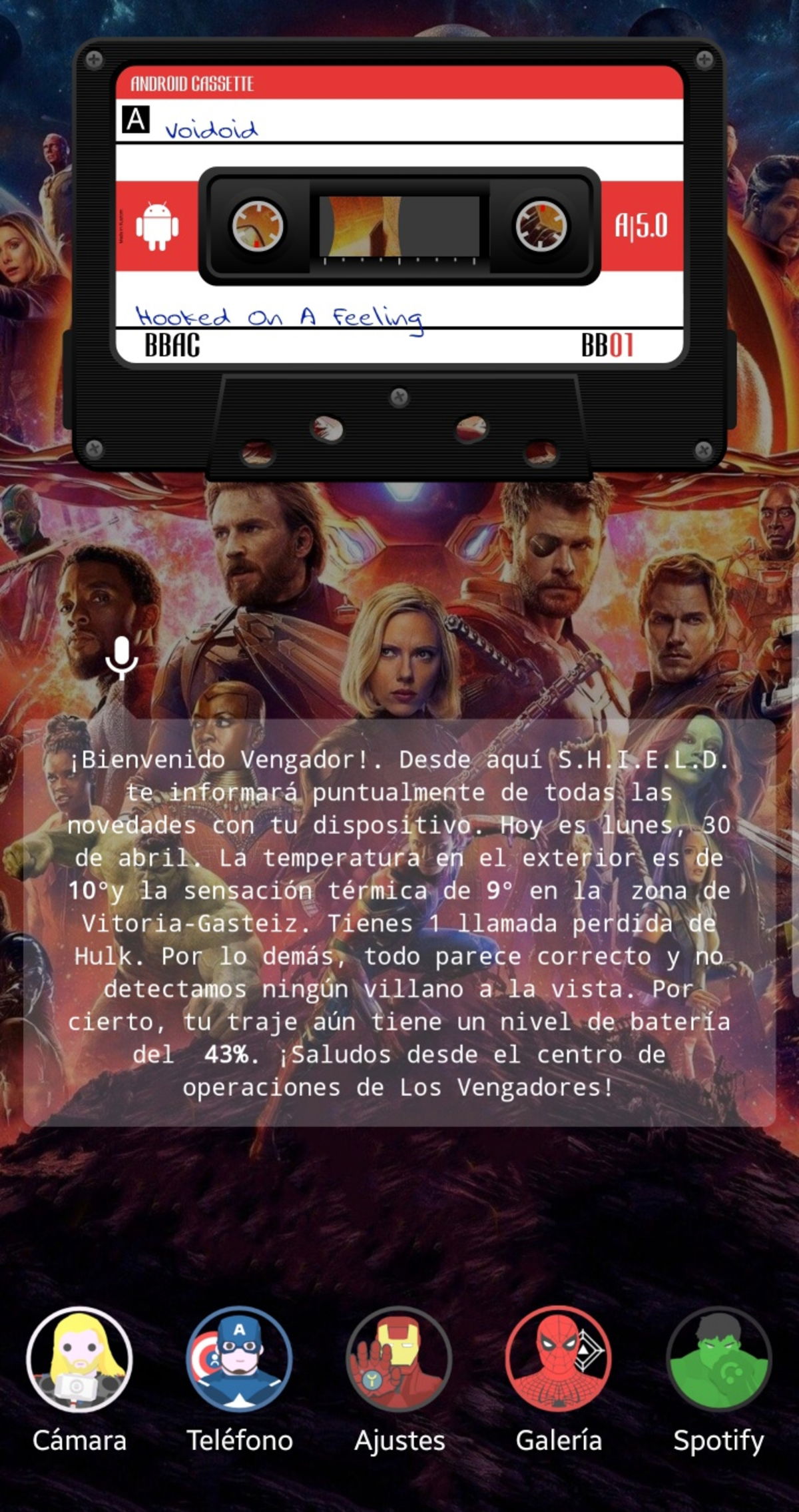 Convierte tu móvil Android en el último Vengador y celebra la fiebre de Infinity War