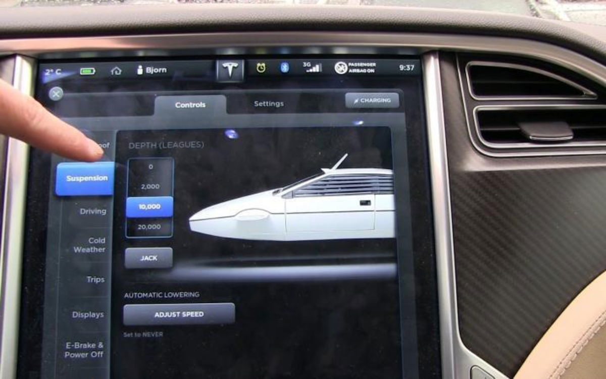 Qué hacía un Tesla Model S repleto de cebollas sumergido en un lago