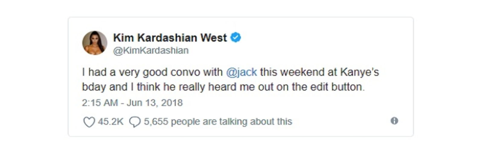 La esperadísima función de editar podría llegar a Twitter gracias a Kim Kardashian