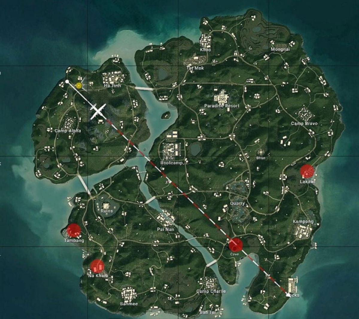 Где зеленая дверь в пабг. PUBG Sanhok карта. PUBG mobile Sanhok Map. САНУК ПУБГ мобайл карта. Санок ПАБГ карта.