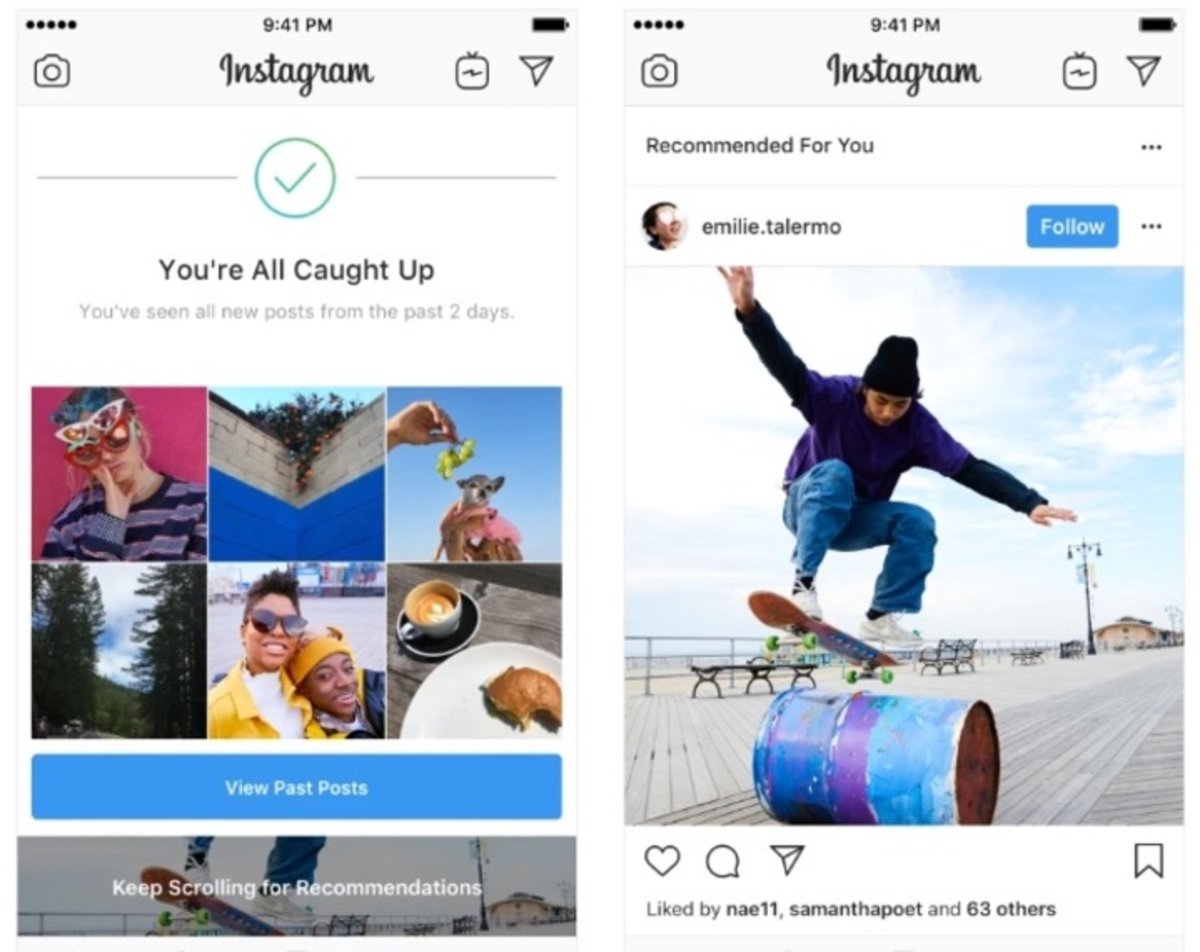 Instagram comienza a mostrarte publicaciones de cuentas a las que no sigues