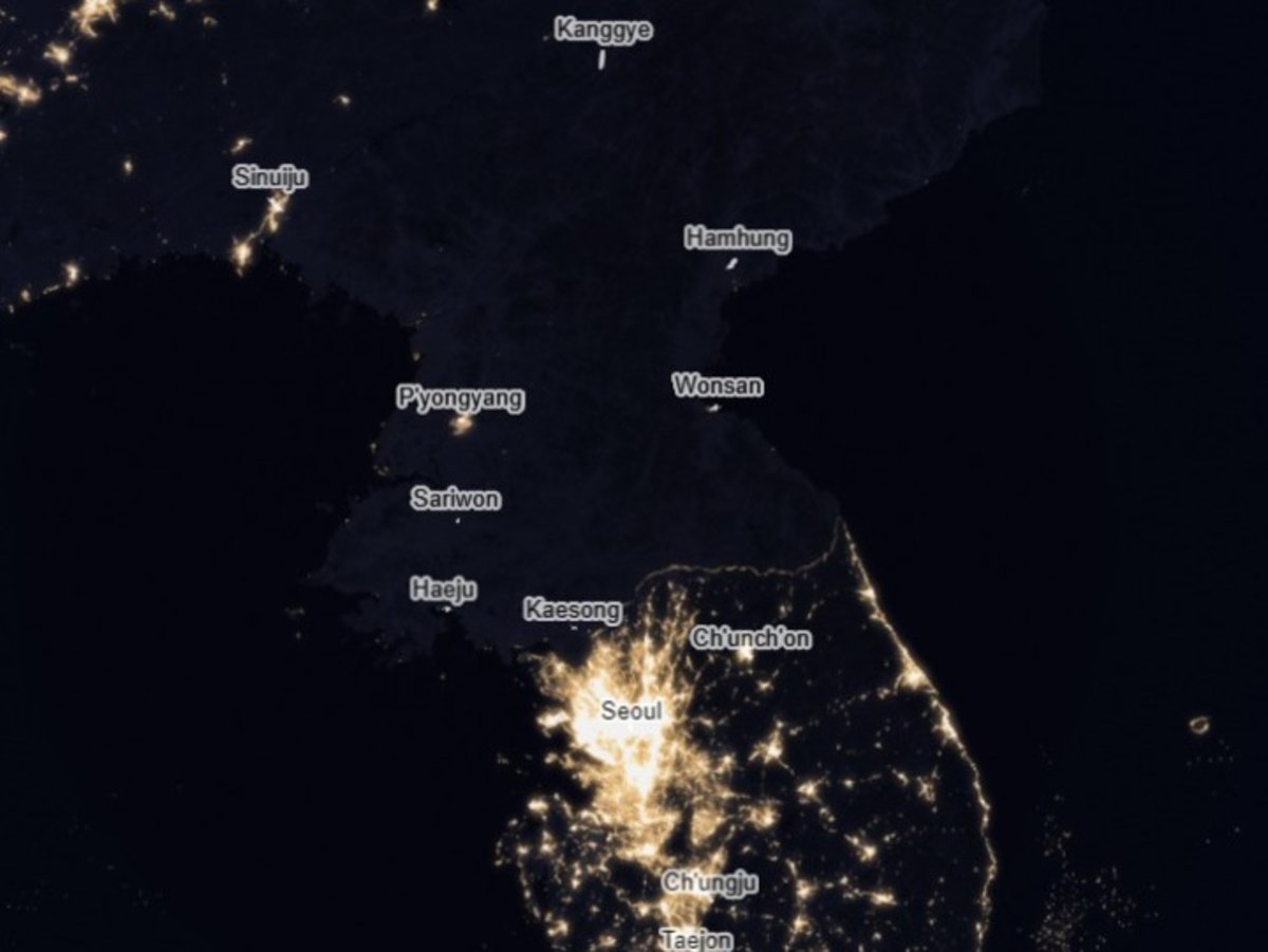 Earth at night, así es el mapa de contaminación lumínica en la Tierra
