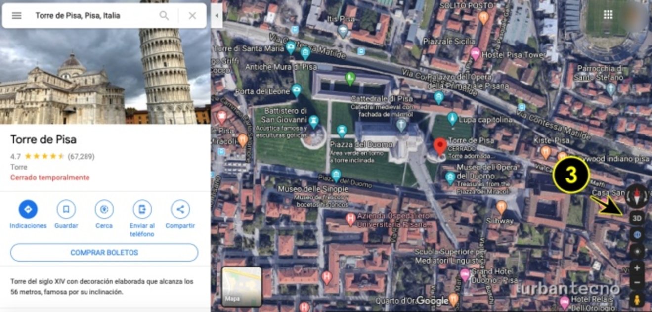 Cómo ver los mapas de Google Maps en 3D en ordenador y en móvil