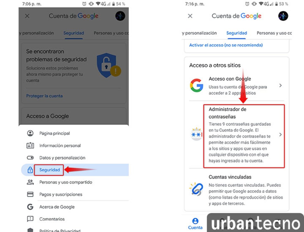 Cómo ver las contraseñas de tu cuenta de Google en Android